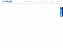Tablet Screenshot of maxgenservices.com
